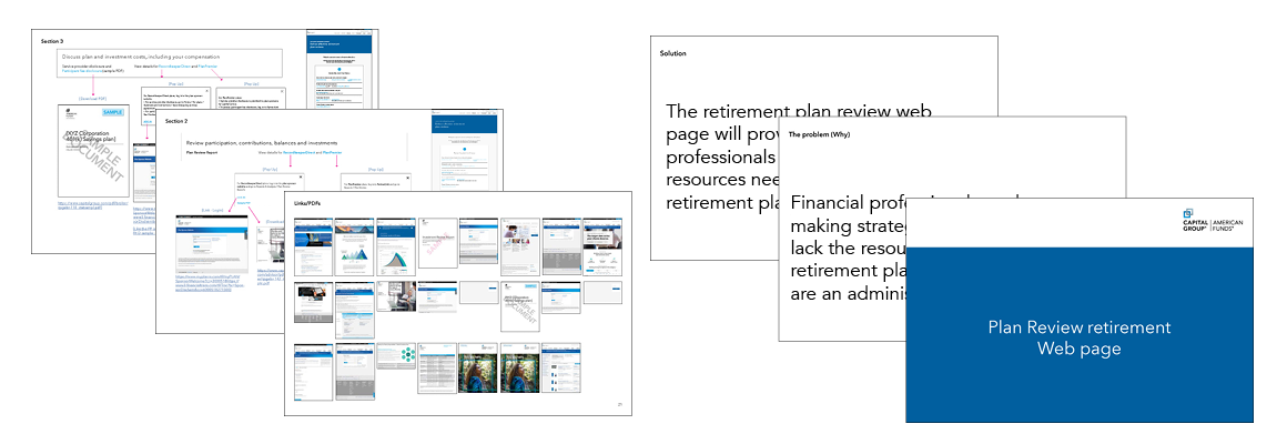 Presenation of retirement plan review UX research